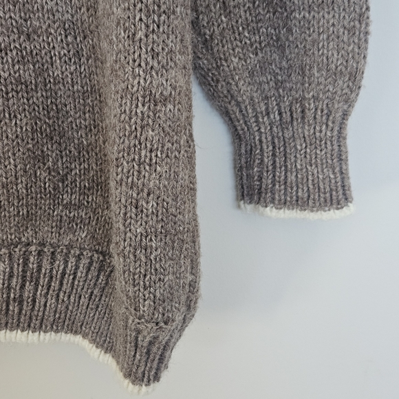 Vintage Wool Blend Snowflake Pullover Sweater Medium Cottagecore Grandmacore - Picture 6 of 8